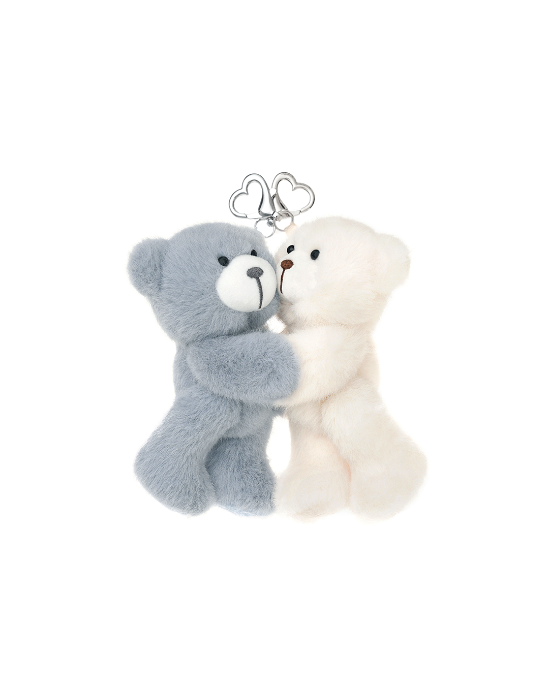 Hug Teddy Bear / White Blue
