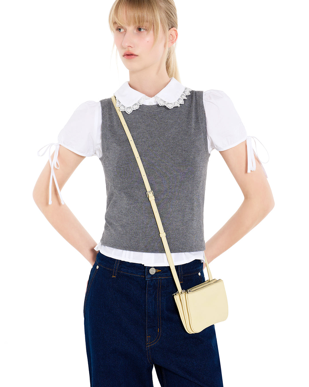 Cookie Accordion Bag / Butter