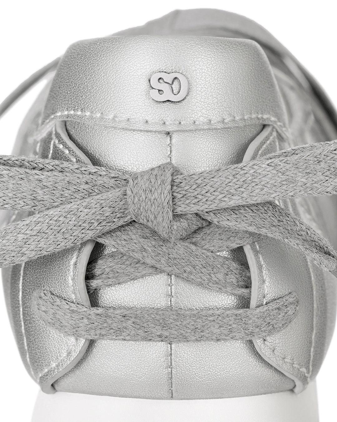 Double Tied Sneakers / Silver