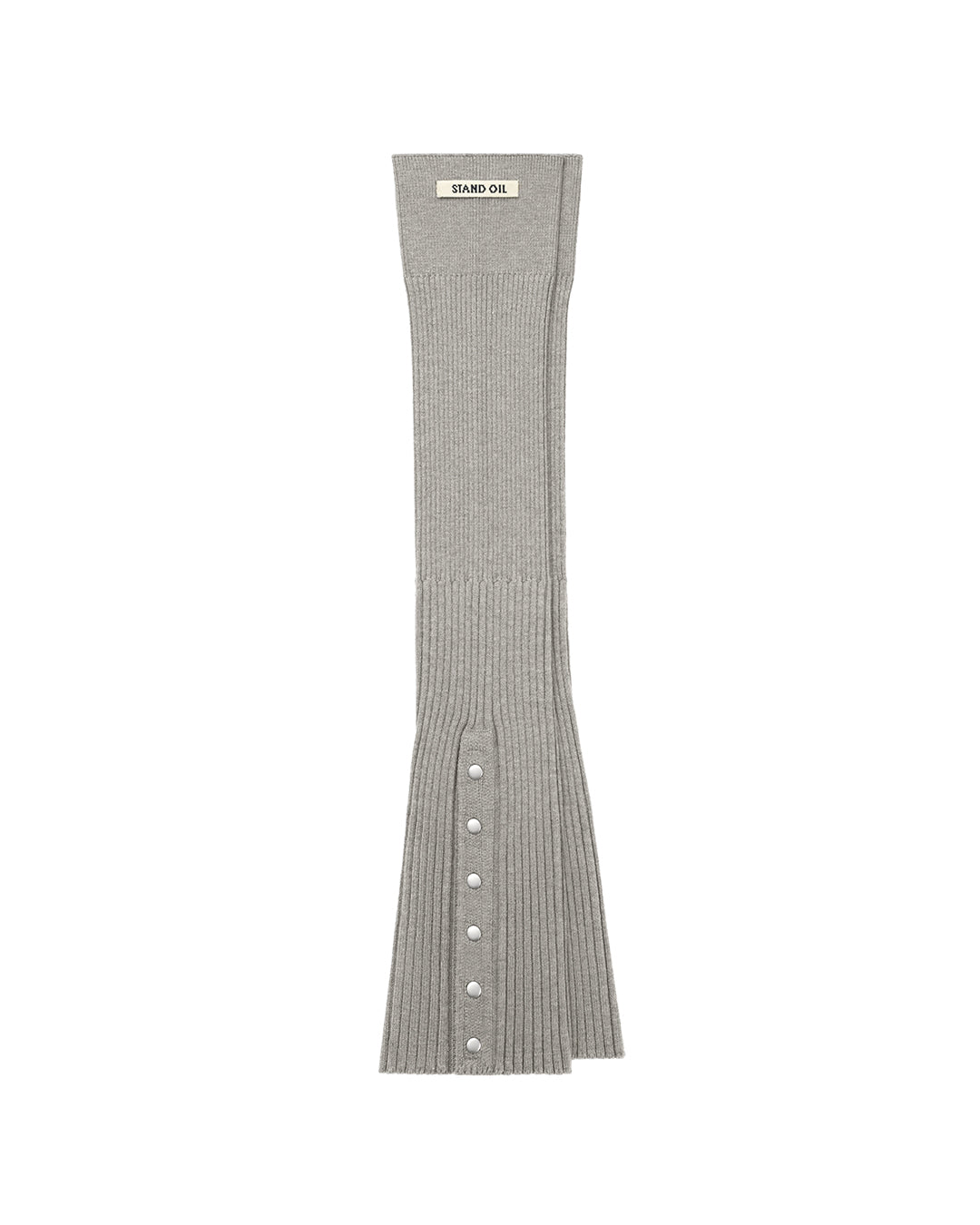 Snap Knit Leg Warmer / Gray