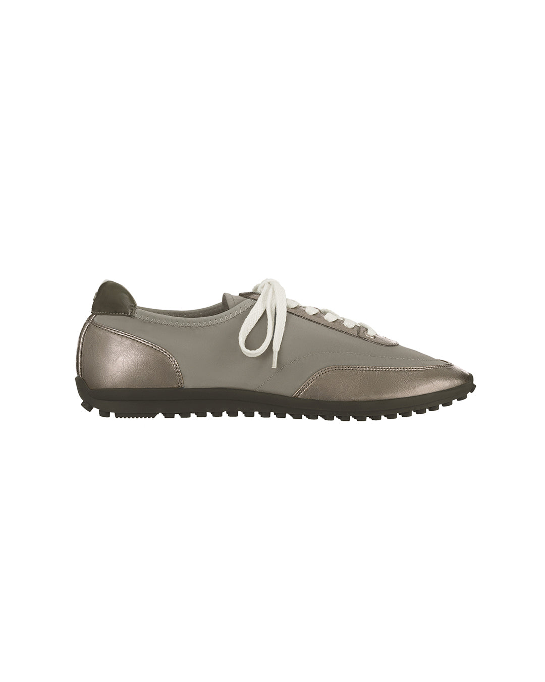 Sophie Flat Sneakers  / Metallic Gray