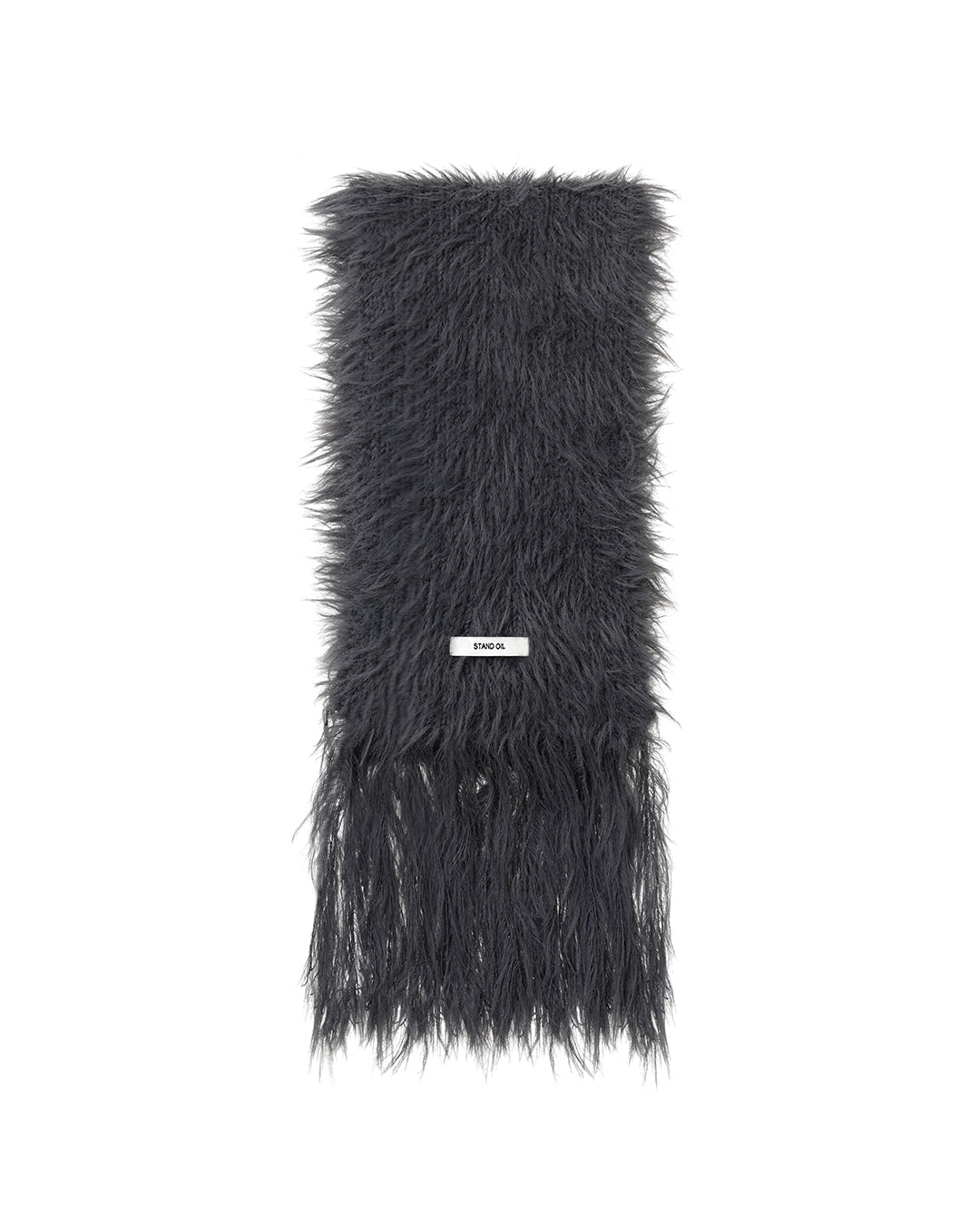 Misty Fur Muffler / Charcoal