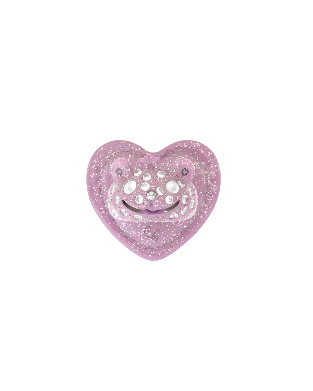 Princess Bear Grip Ring / Glitter Pink