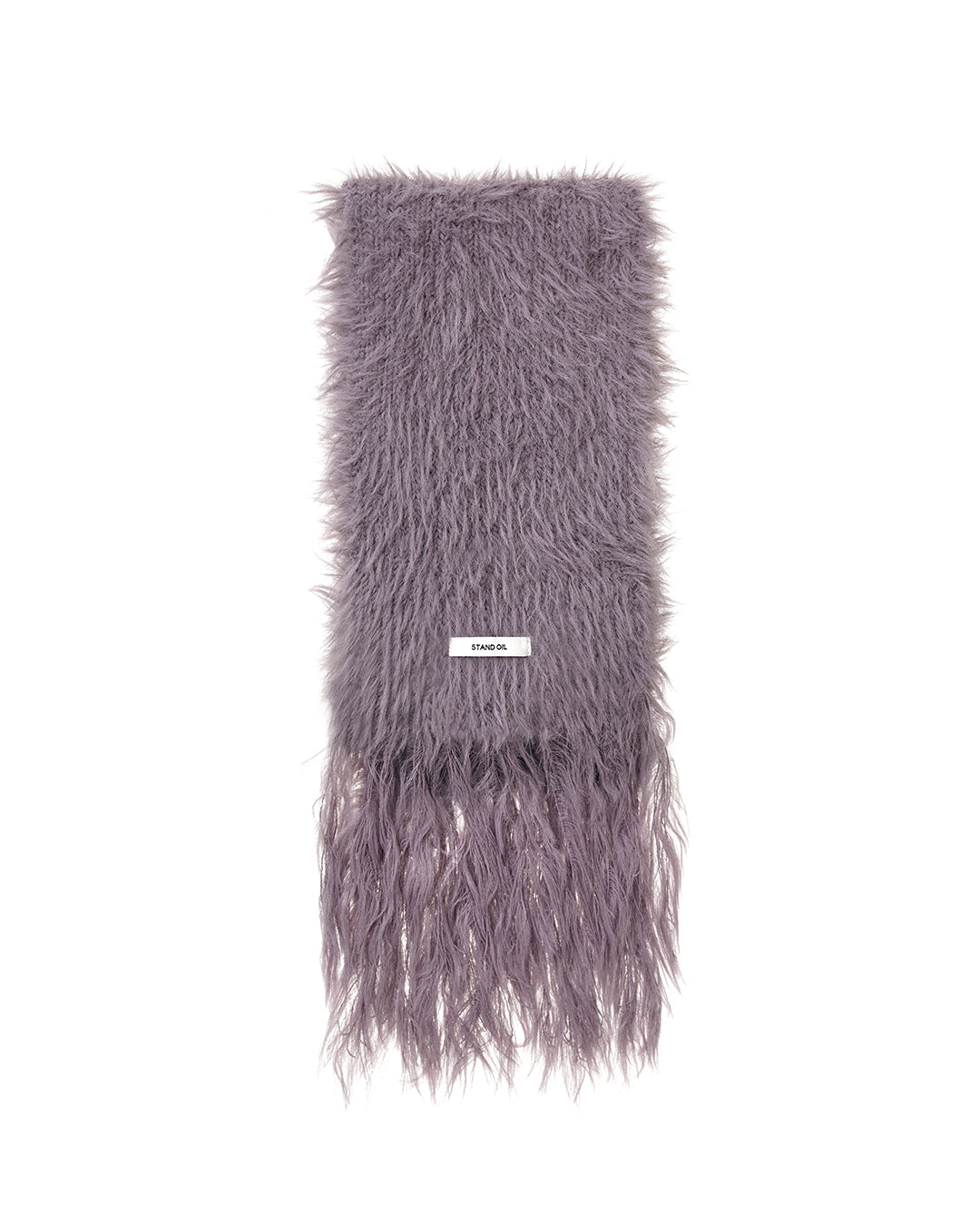 Misty Fur Muffler / Plum