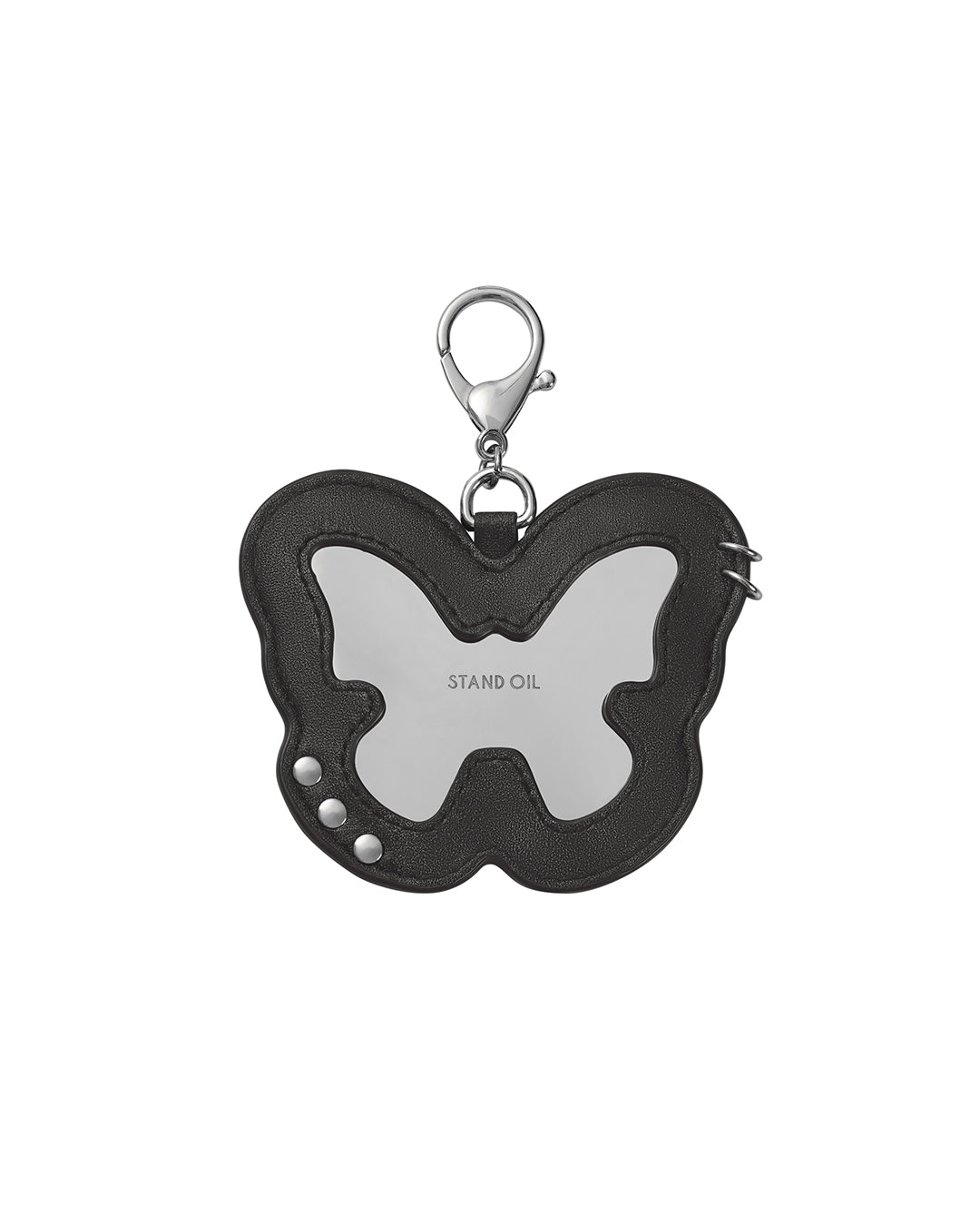 Fleeting Mirror Keyring / Black