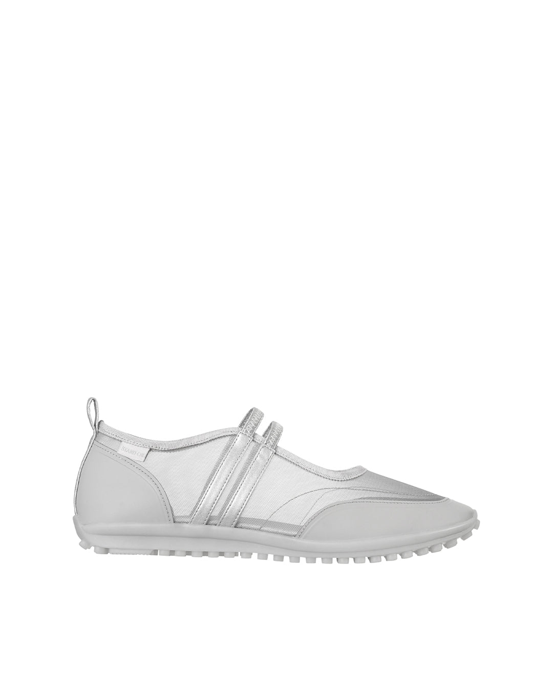 Strap Mary Jane Sneakers / Mesh Silver