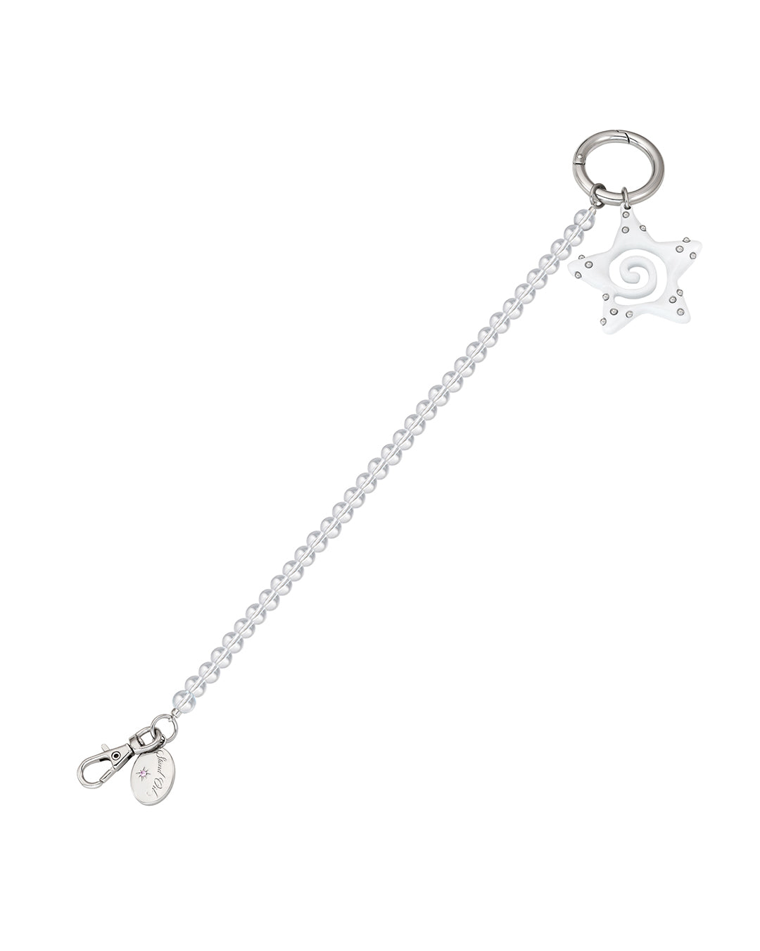 Dot Star Keyring / Silver