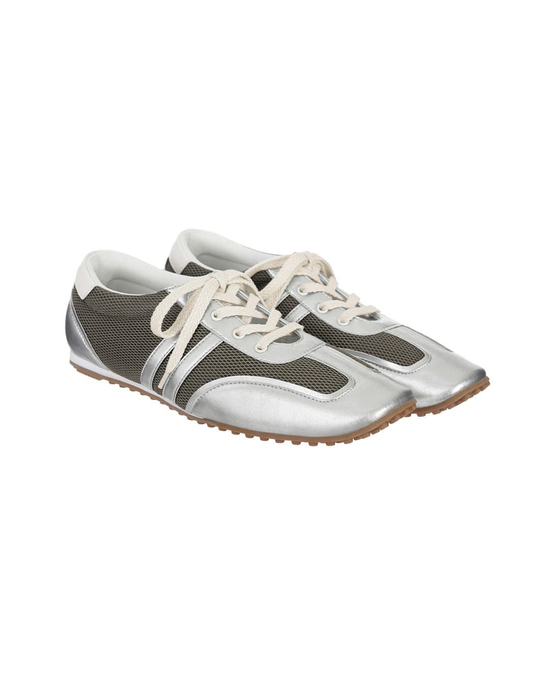 Morrow Square Sneakers / Silver