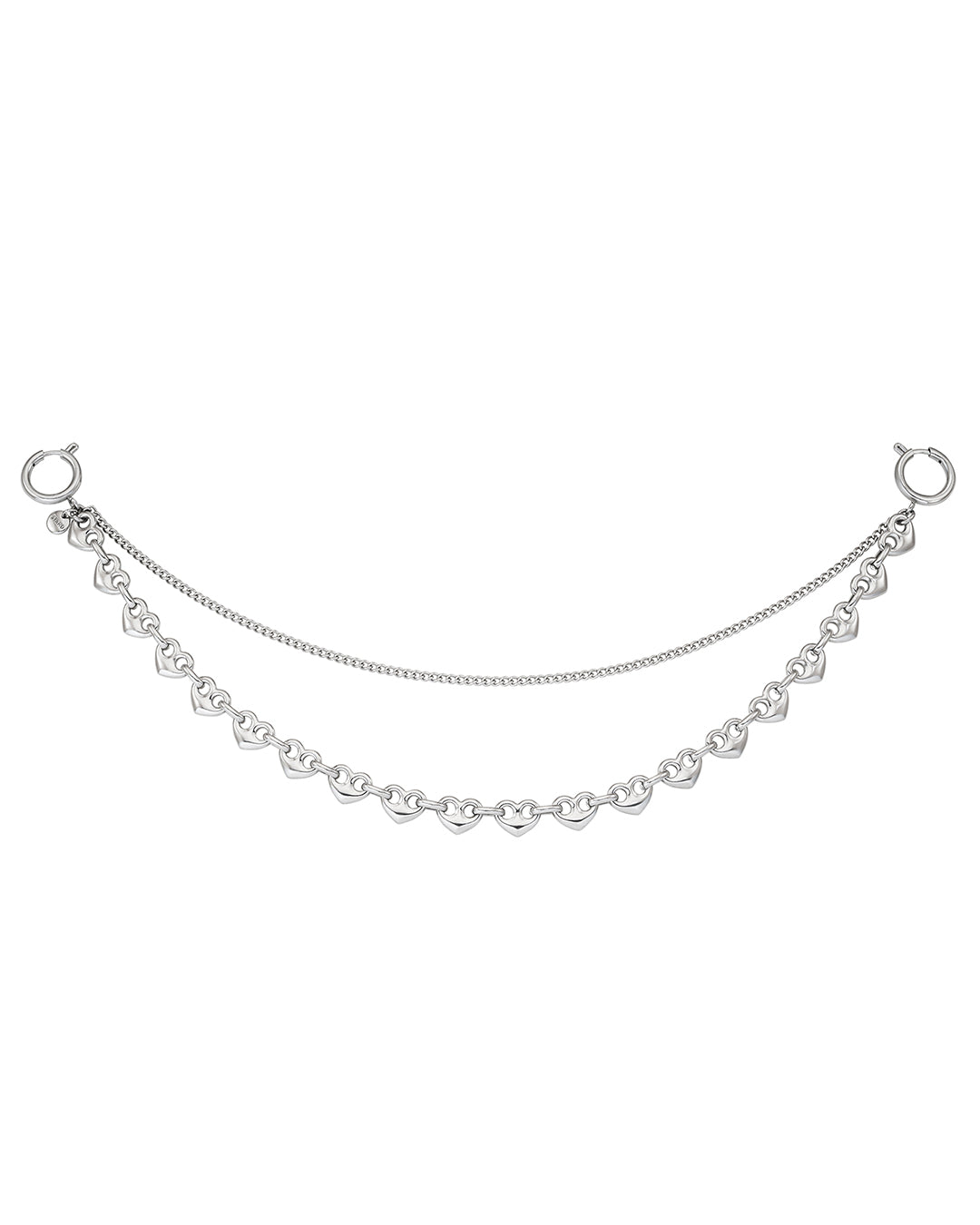 Dual Chain Keyring / Silver