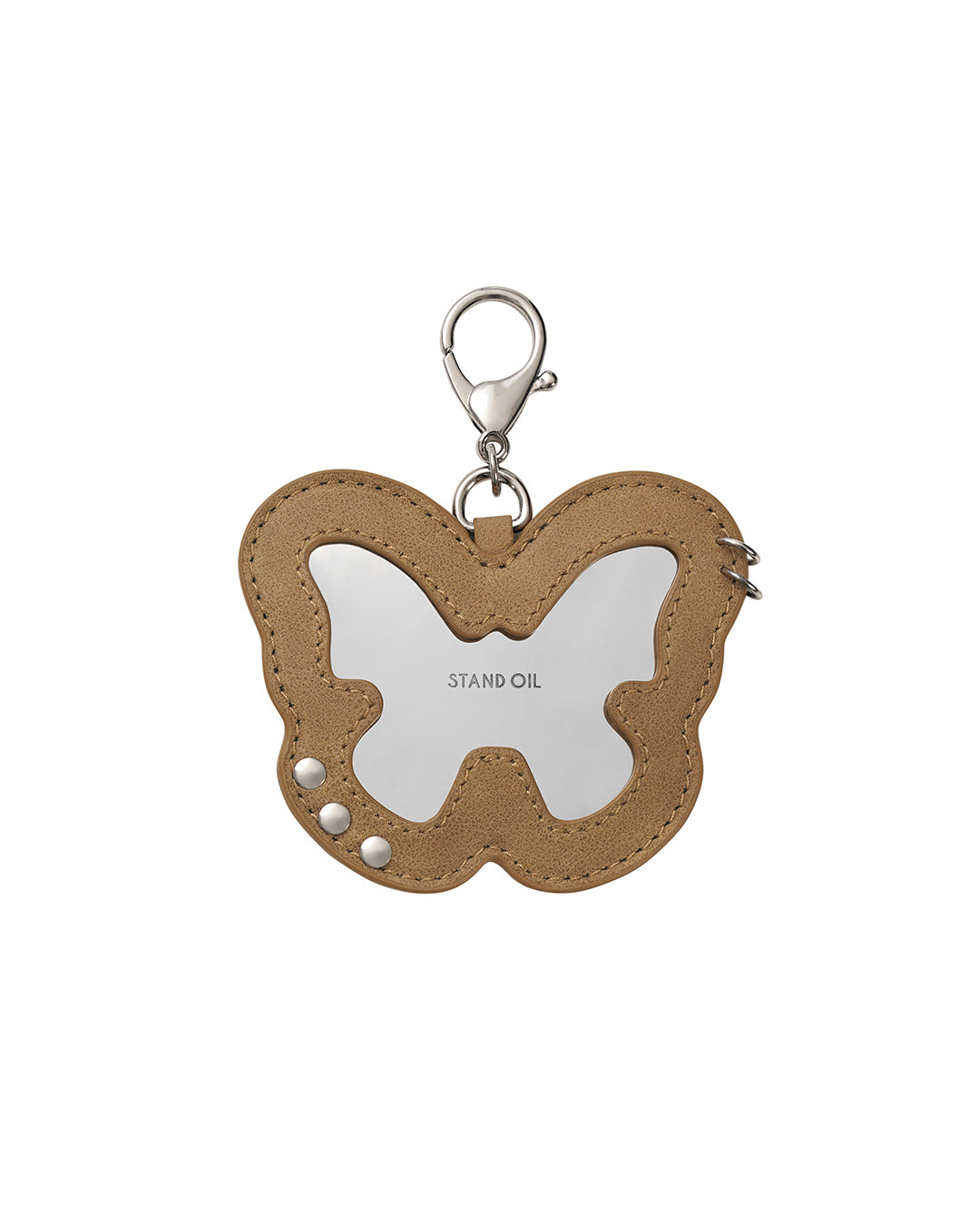 Fleeting Mirror Keyring / Camel