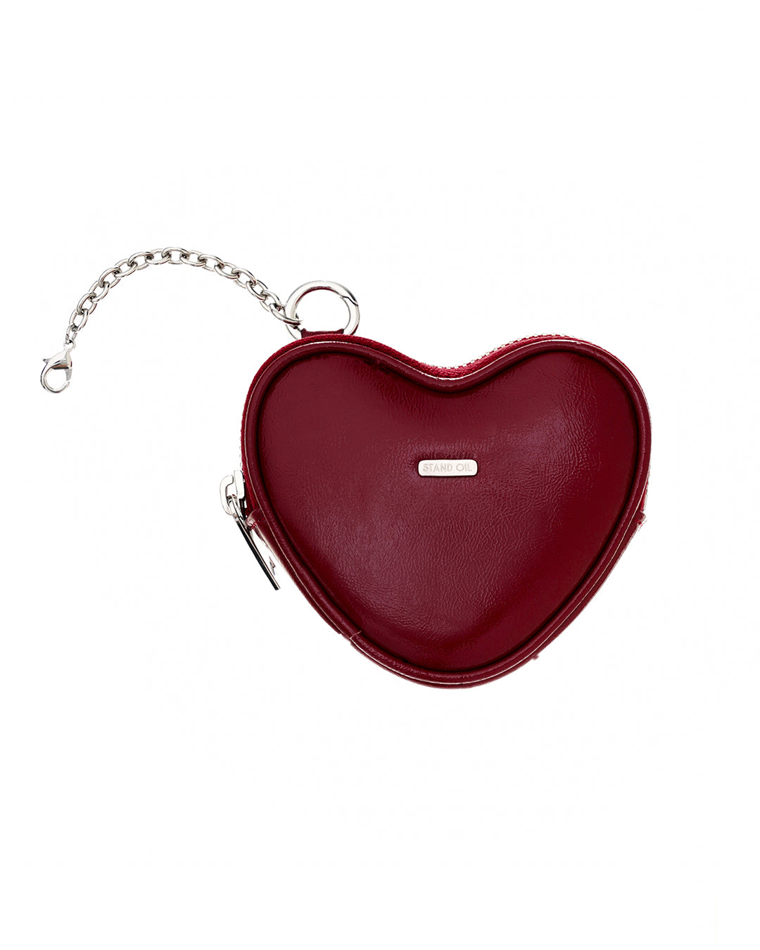 Heart Pods Keyring / Red Wine