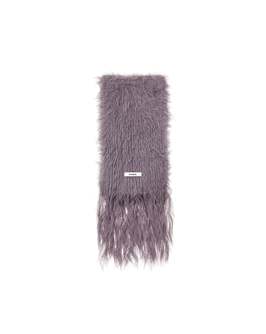 Misty Fur Muffler / Plum