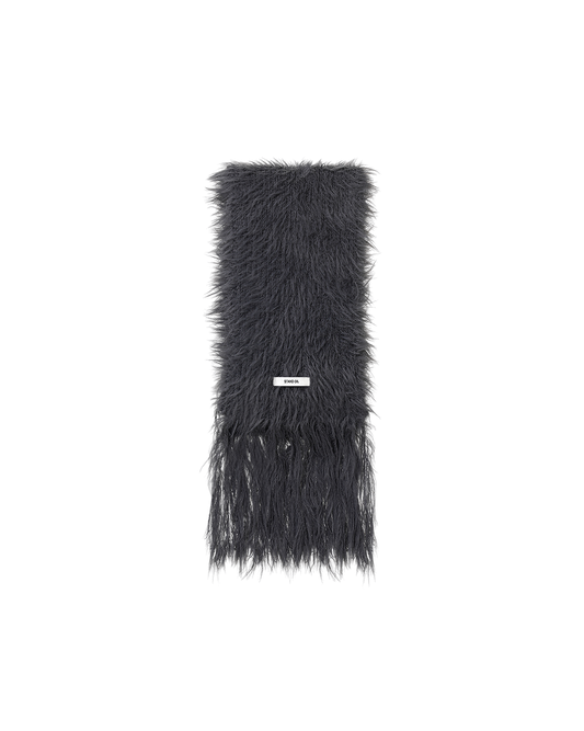 Misty Fur Muffler / Charcoal