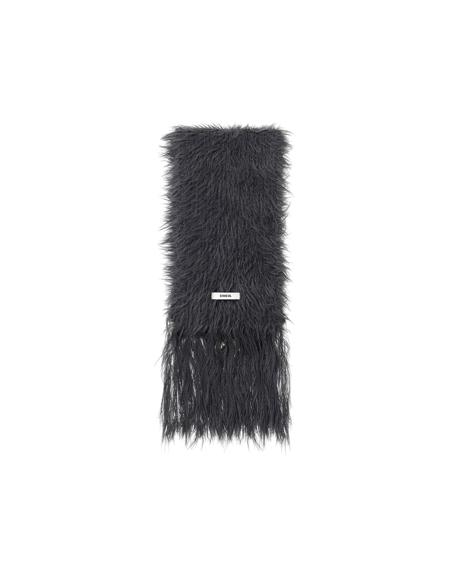 Misty Fur Muffler / Charcoal
