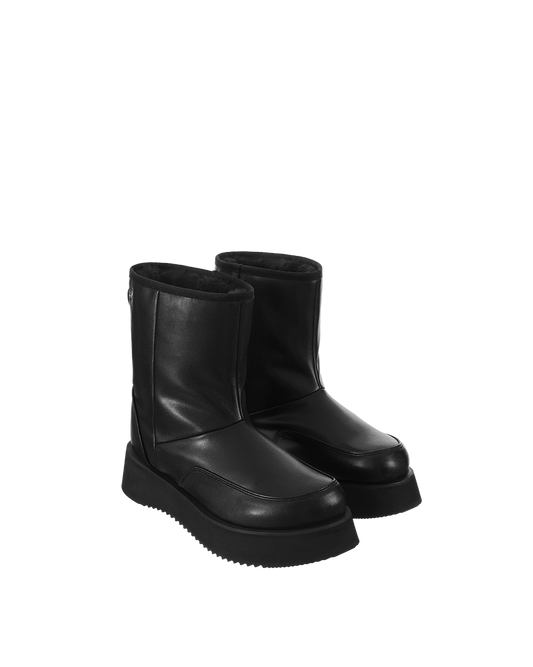 Hatched Winter Boots / Black
