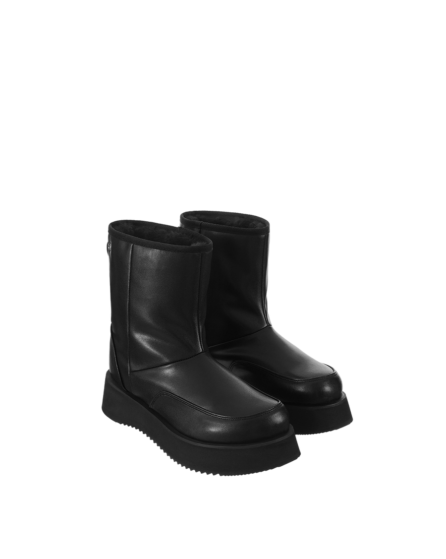 Hatched Winter Boots / Black