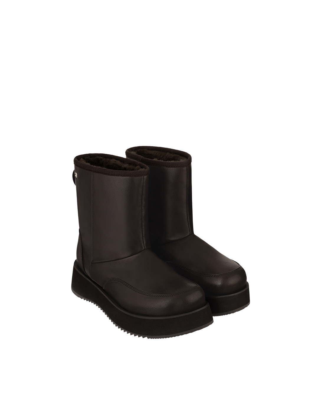Hatched Winter Boots / Marron