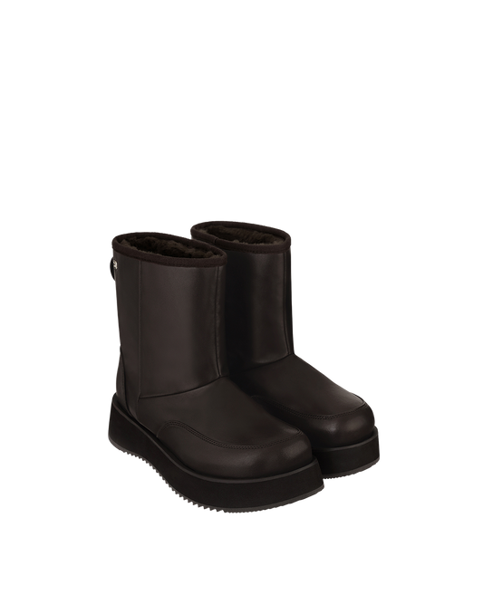Hatched Winter Boots / Marron