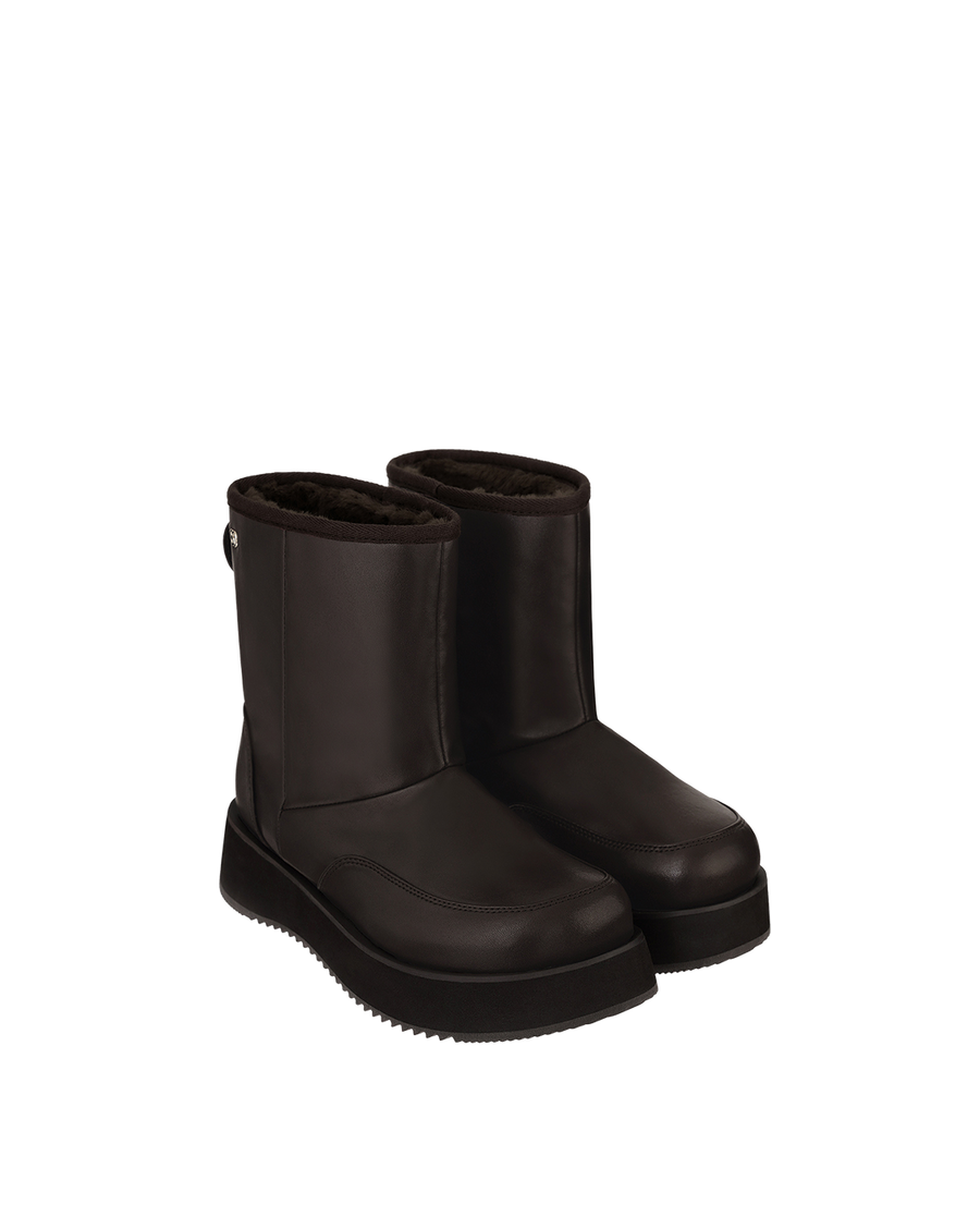 Hatched Winter Boots / Marron