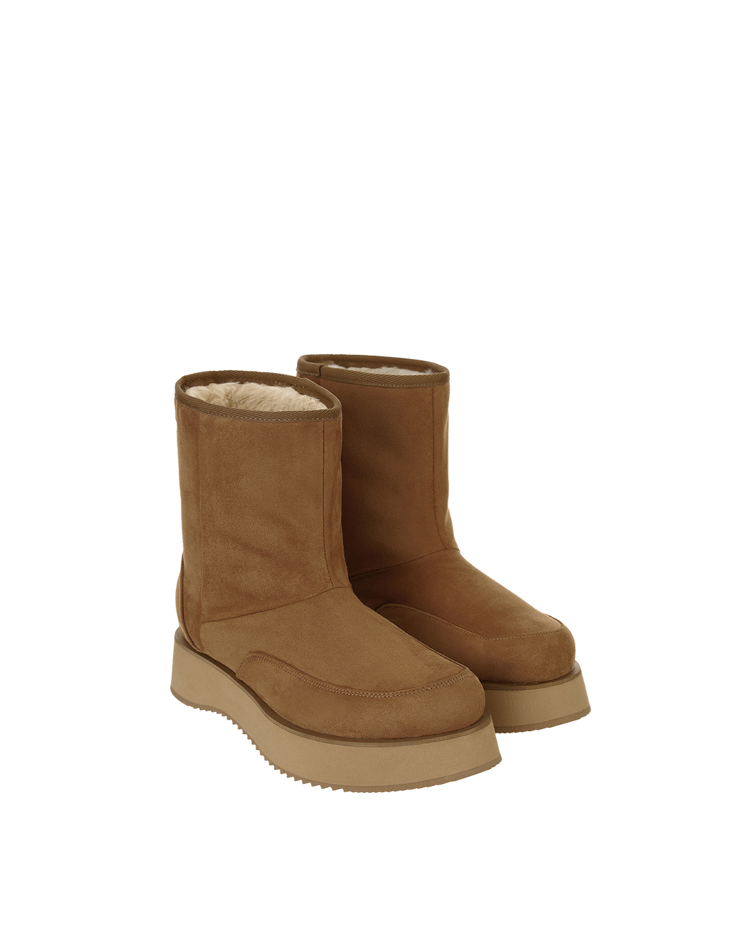 Hatched Winter Boots / Camel