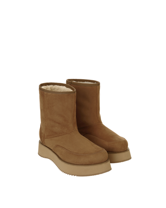 Hatched Winter Boots / Camel