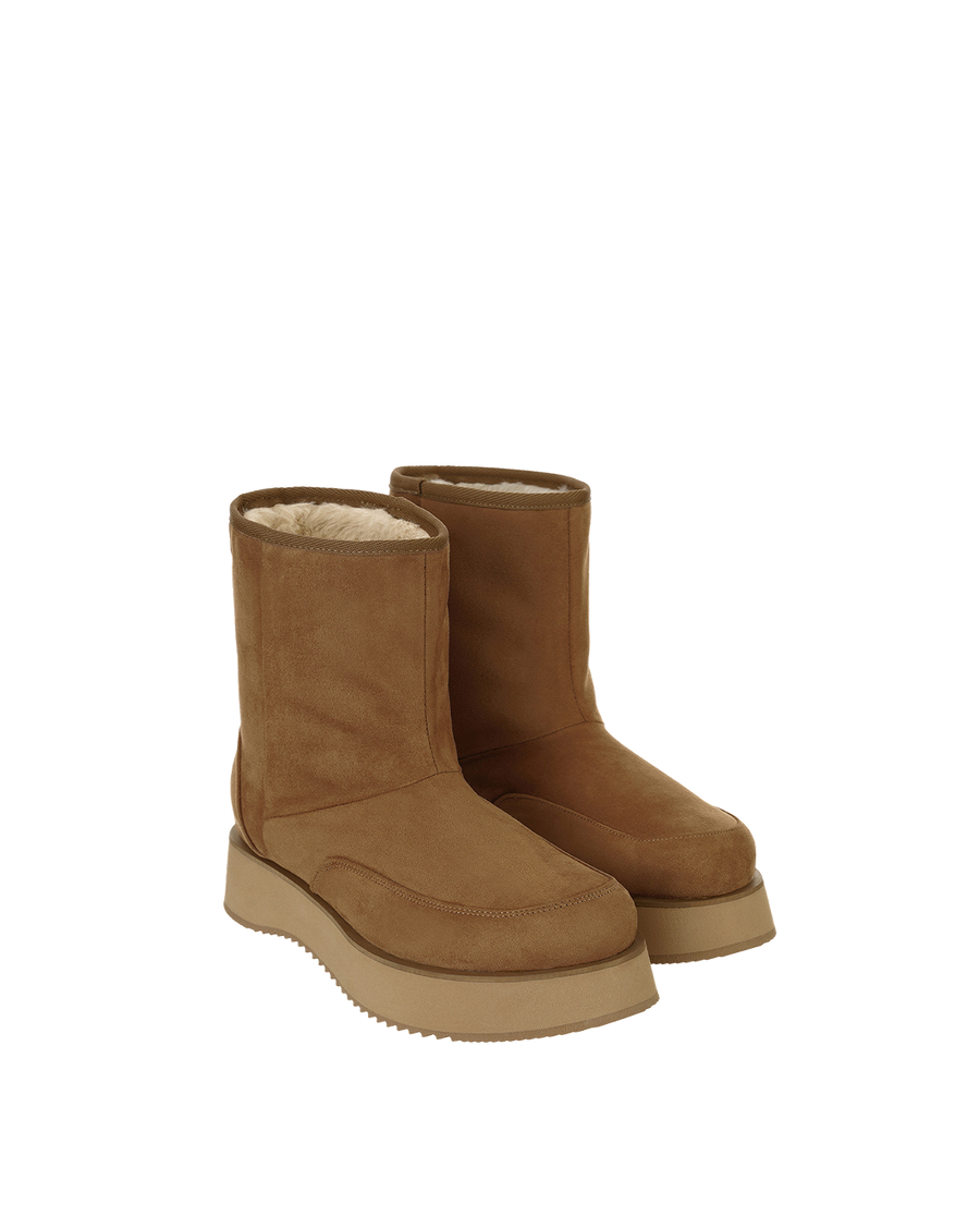 Hatched Winter Boots / Camel