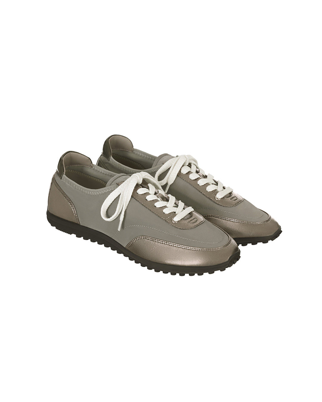 Sophie Flat Sneakers  / Metallic Gray
