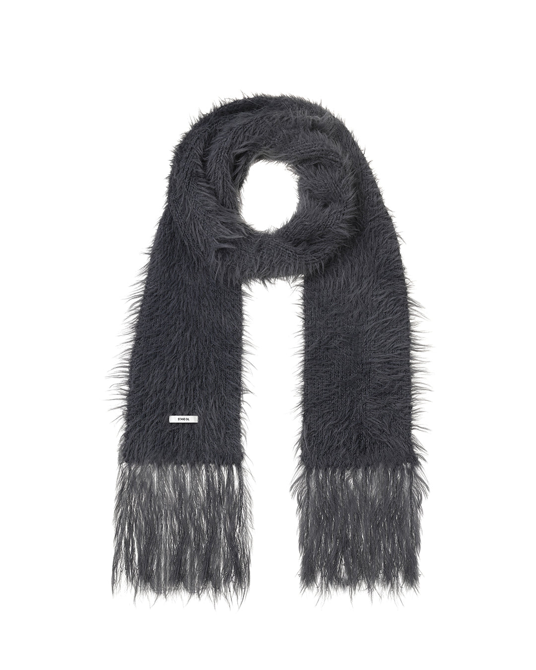 Misty Fur Muffler / Charcoal