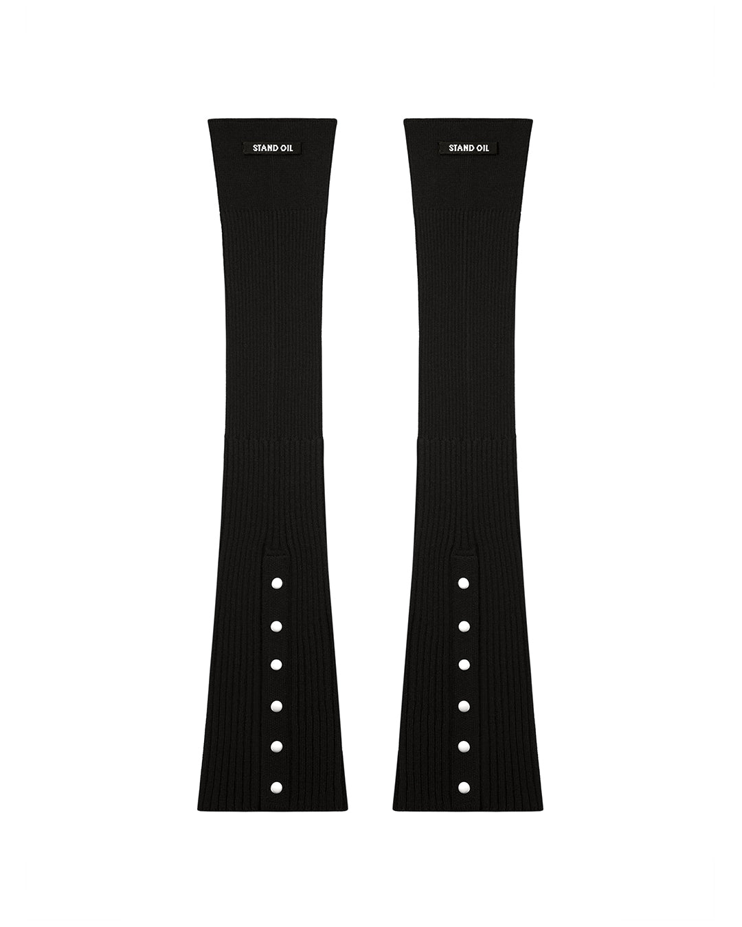 Snap Knit Leg Warmer / Black