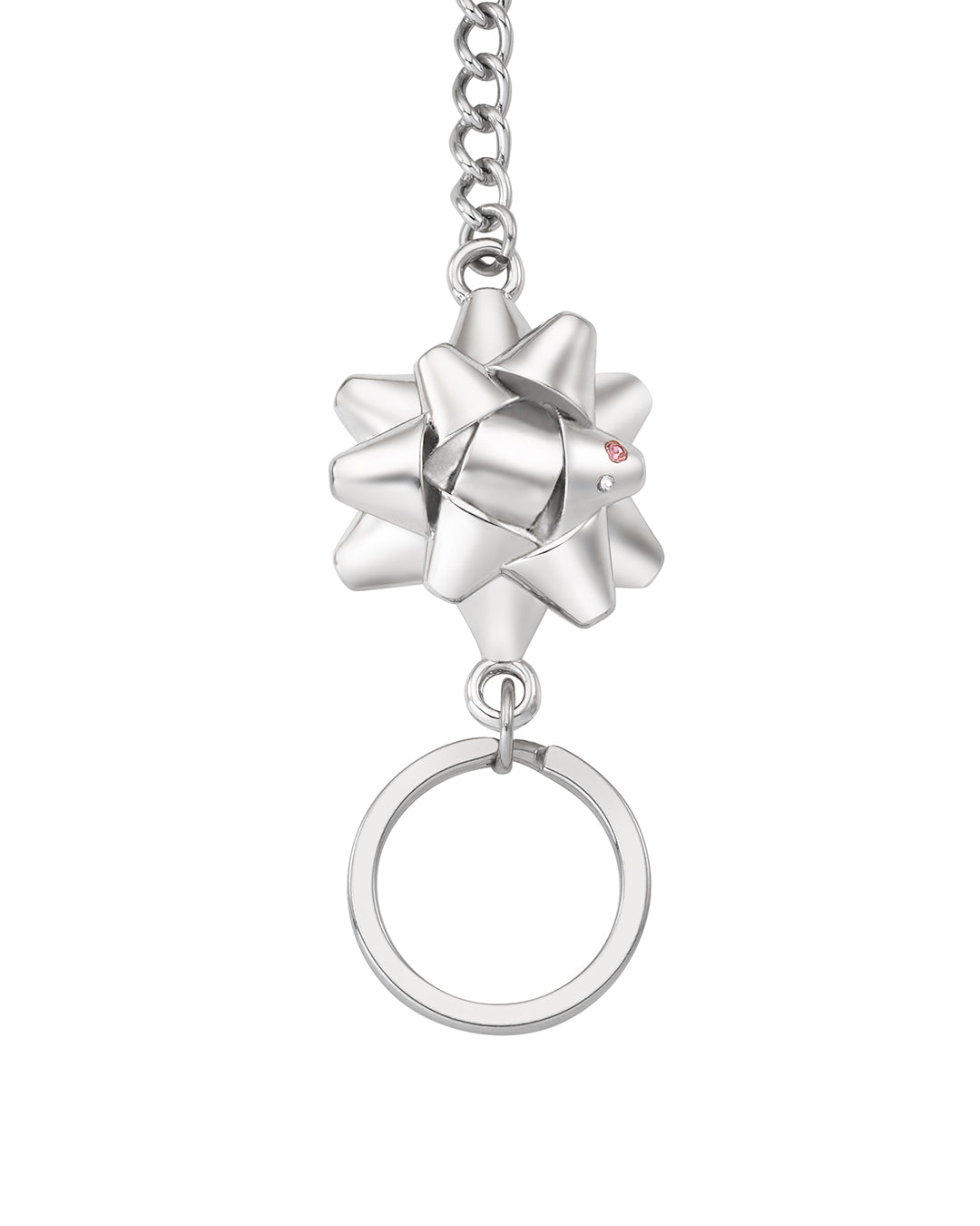 Rosette Keyring / Silver