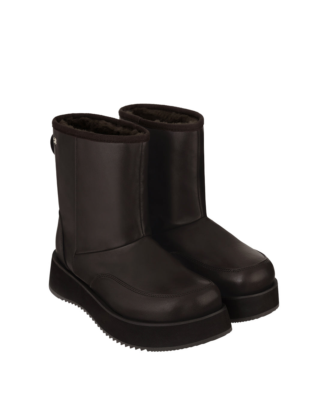 Hatched Winter Boots / Marron