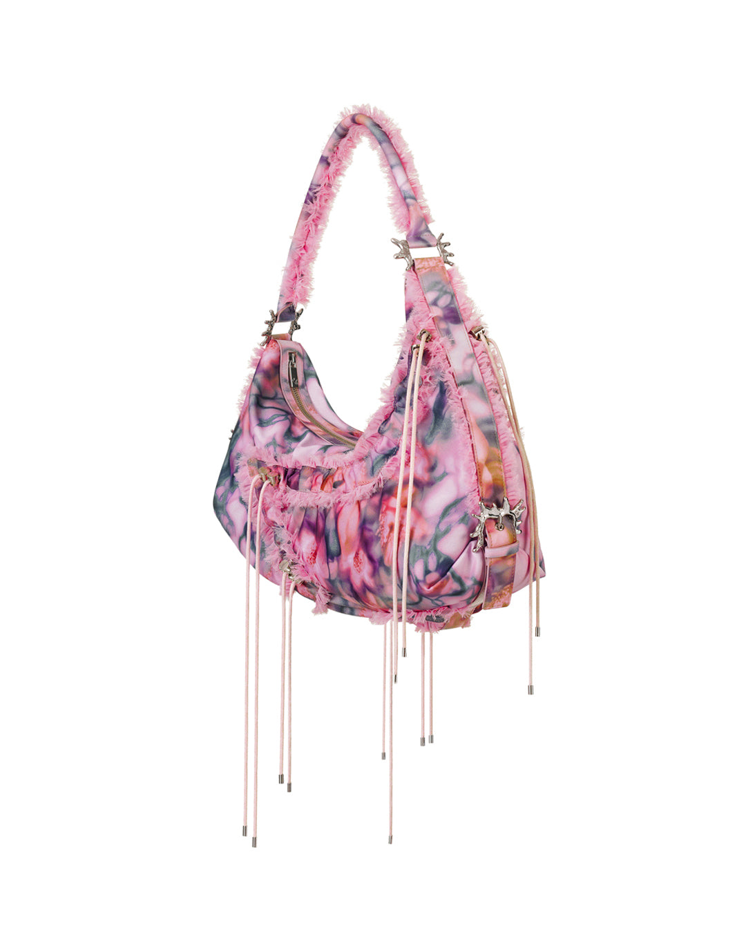 Star Mushy Bag / Pink Barbed Floral