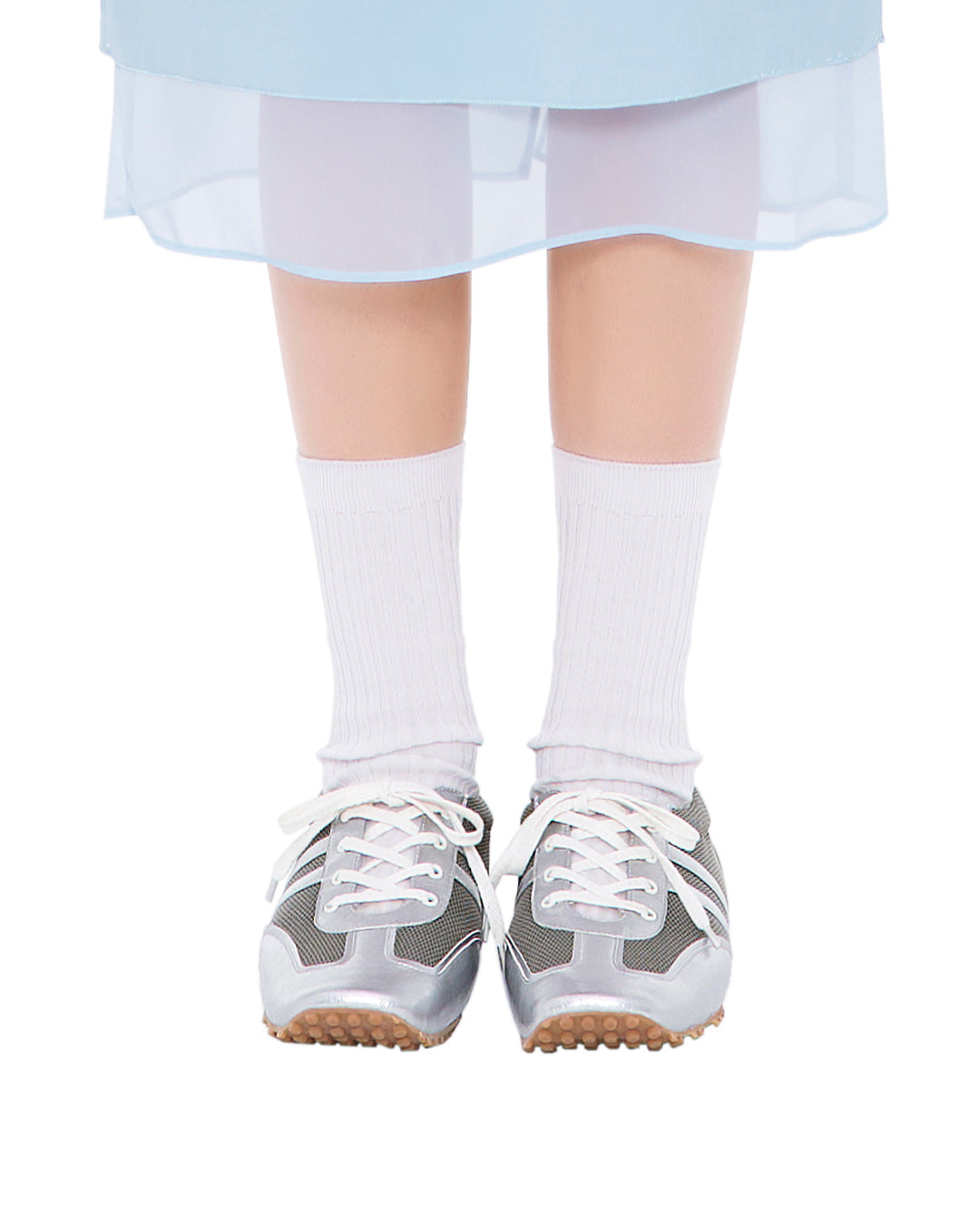 Morrow Square Sneakers / Silver
