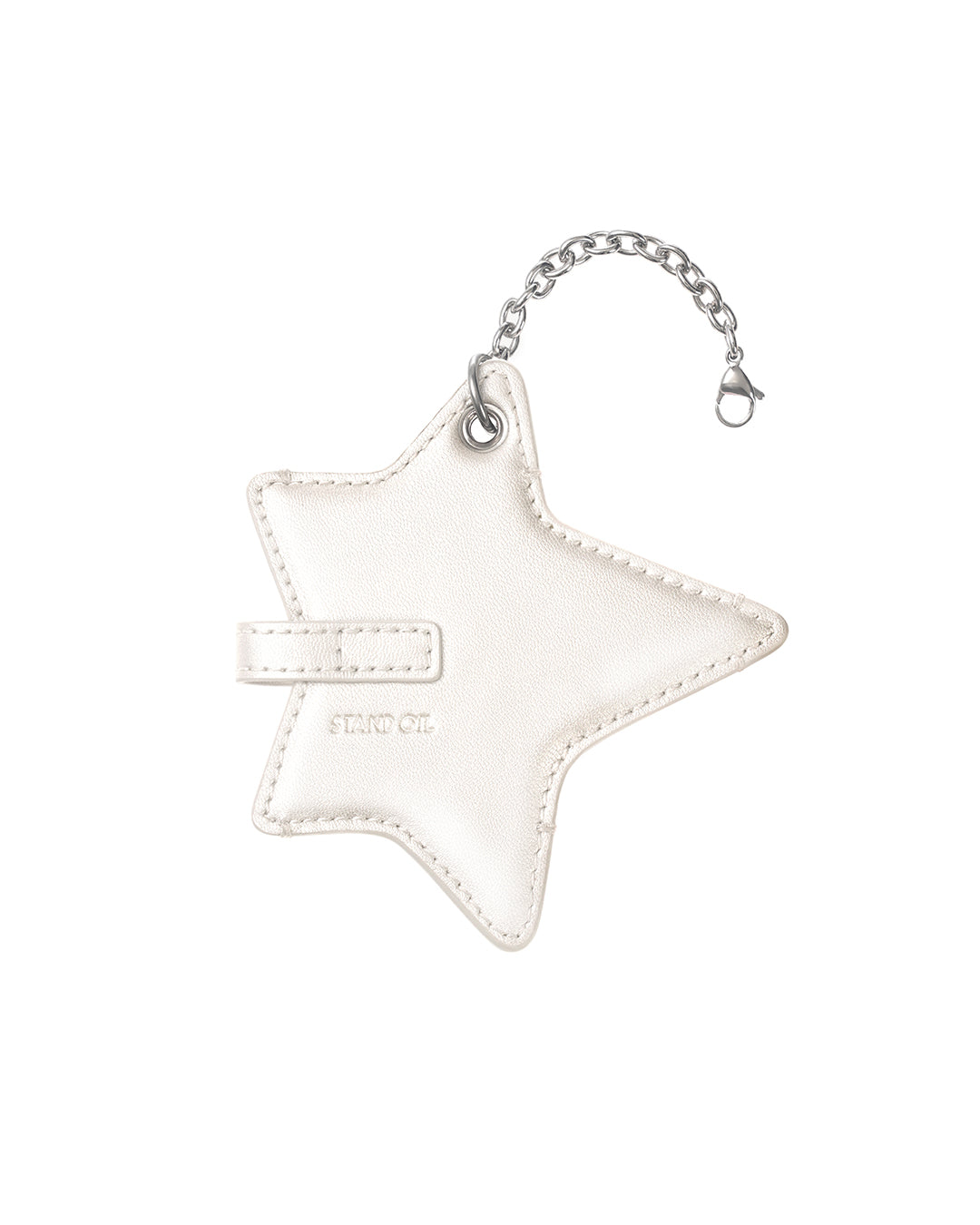 Cosmic Star Keyring / Pearl Cream