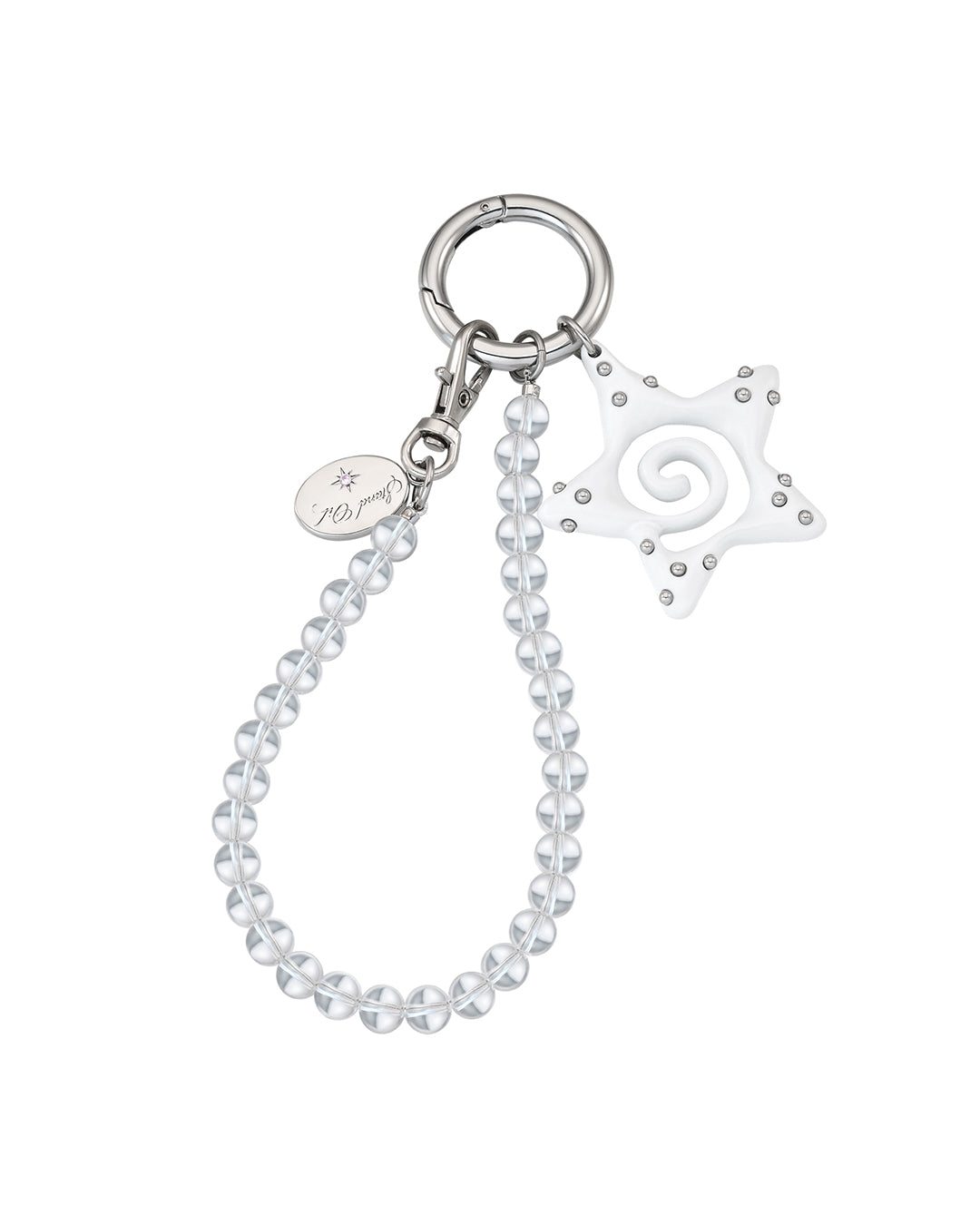 Dot Star Keyring / Silver