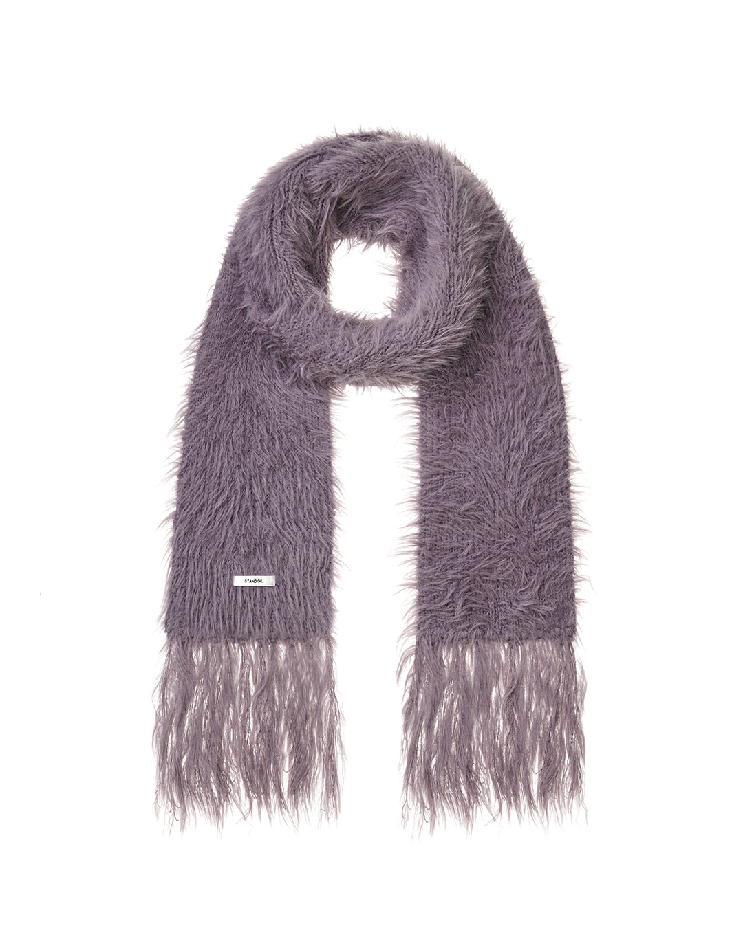 Misty Fur Muffler / Plum
