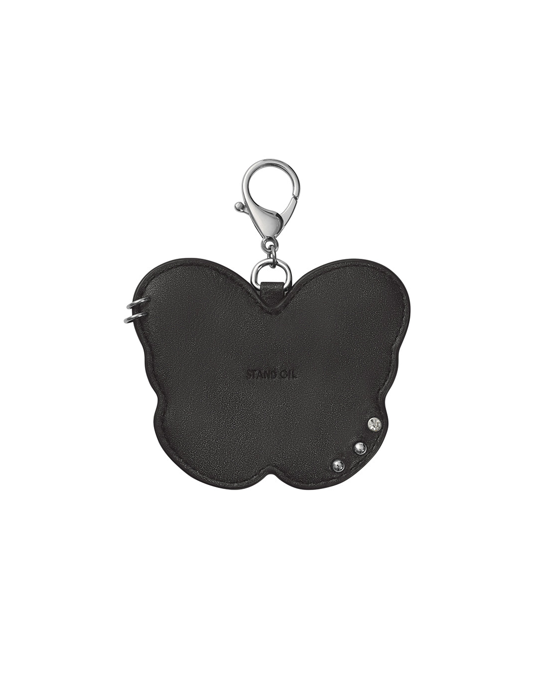 Fleeting Mirror Keyring / Black