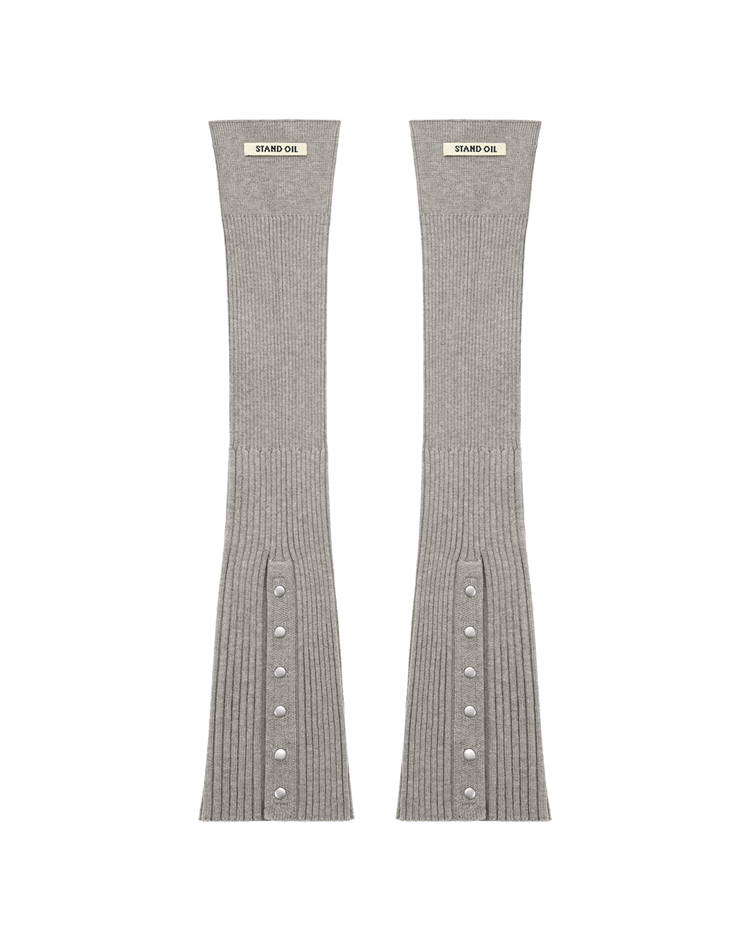 Snap Knit Leg Warmer / Gray