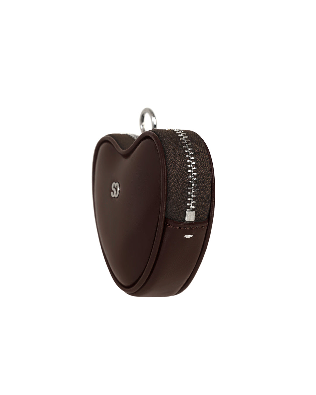 Heart Pods Keyring / Marron