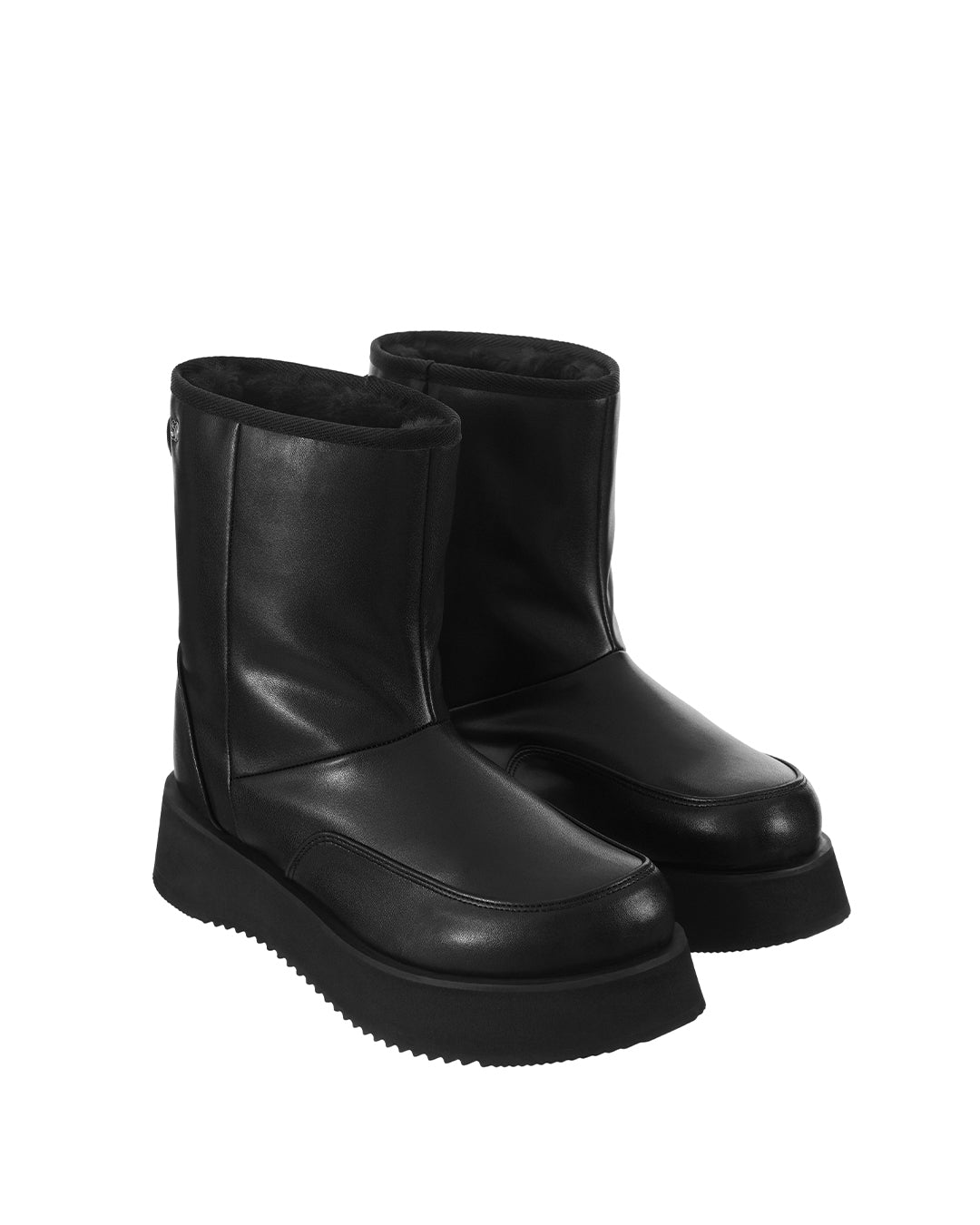 Hatched Winter Boots / Black