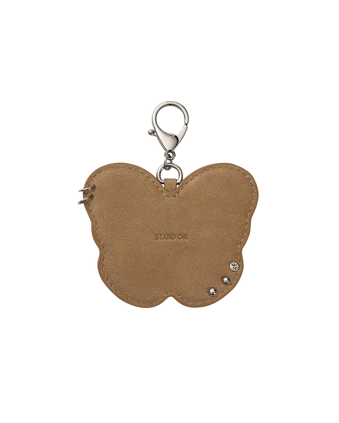 Fleeting Mirror Keyring / Camel