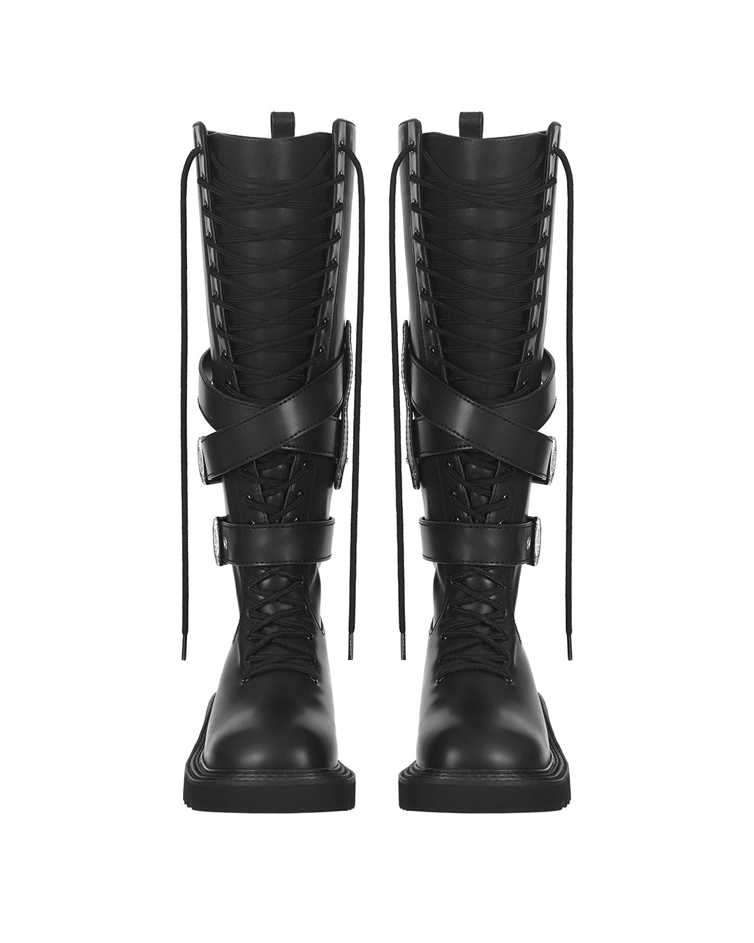 Vering Buckle Boots / Black