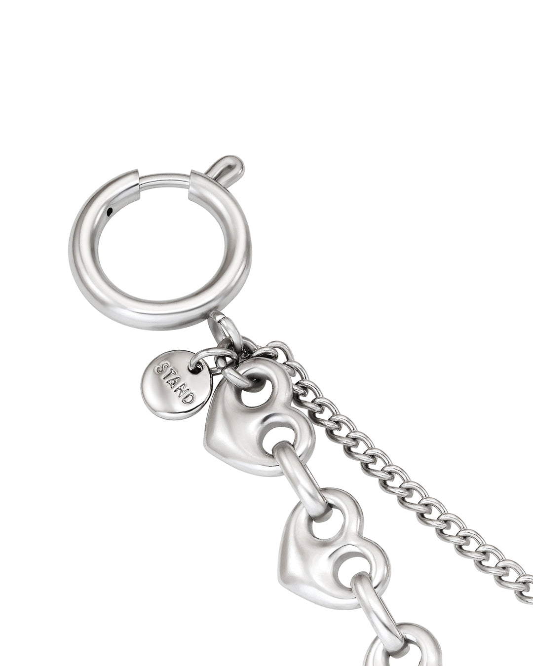 Dual Chain Keyring / Silver