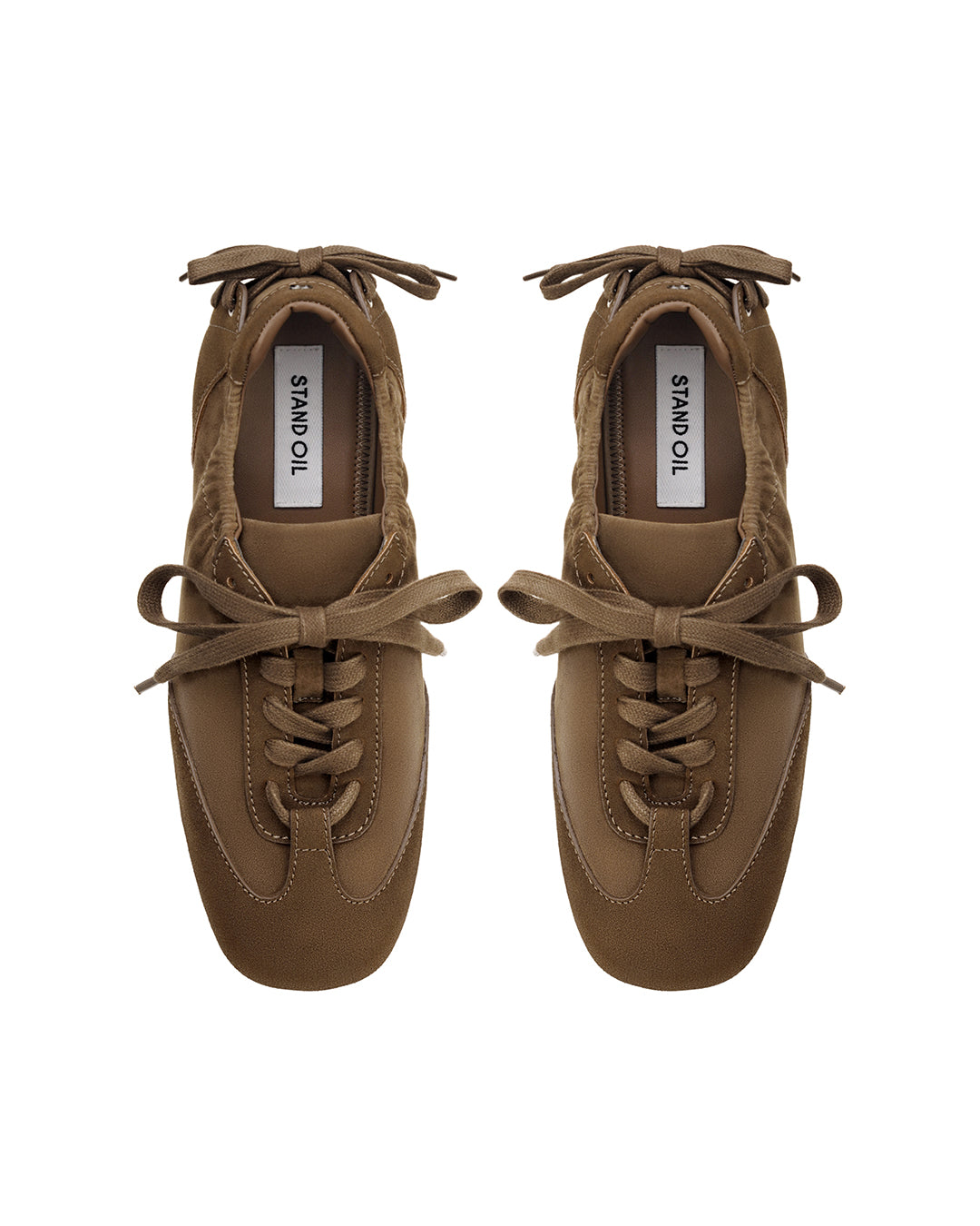 Double Tied Sneakers / Camel