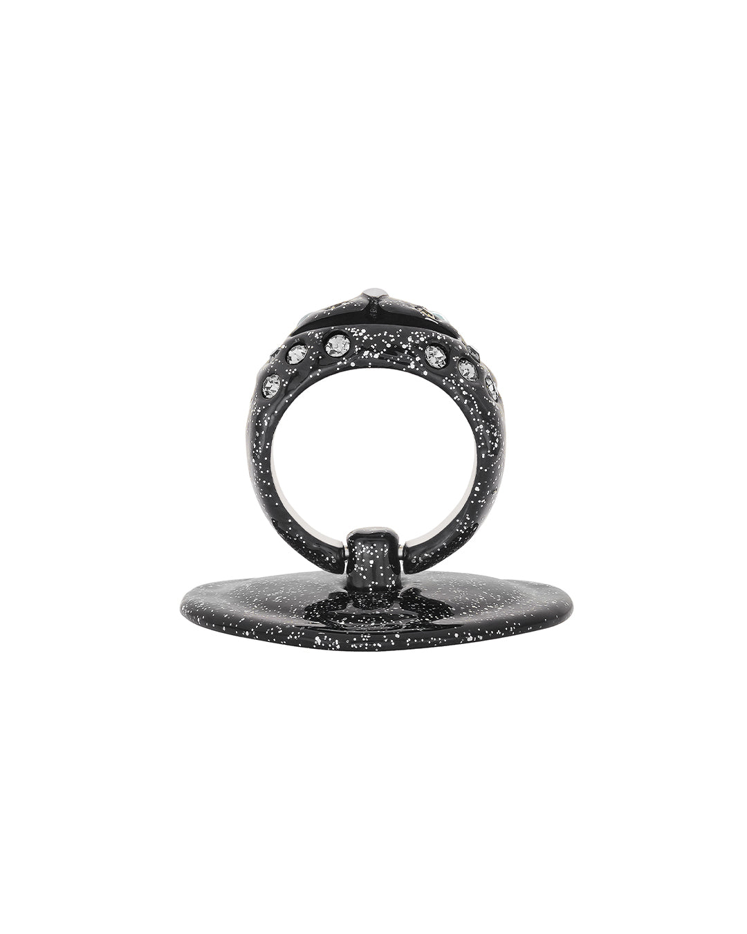 Princess Bear Grip Ring / Glitter Black