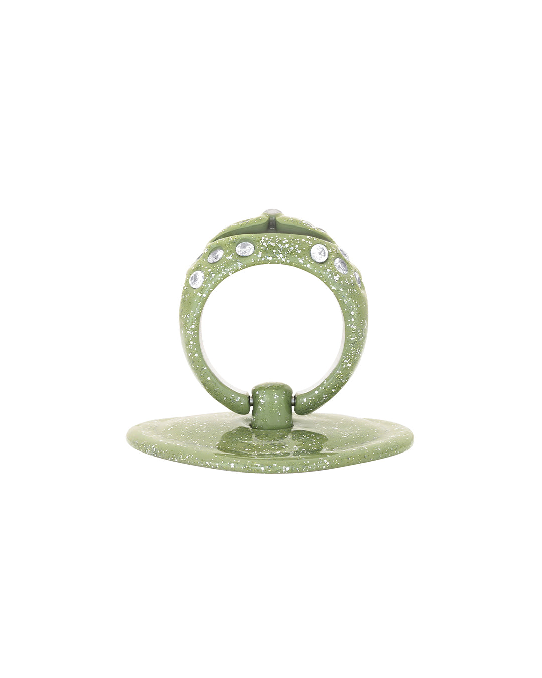 Princess Bear Grip Ring / Glitter Green