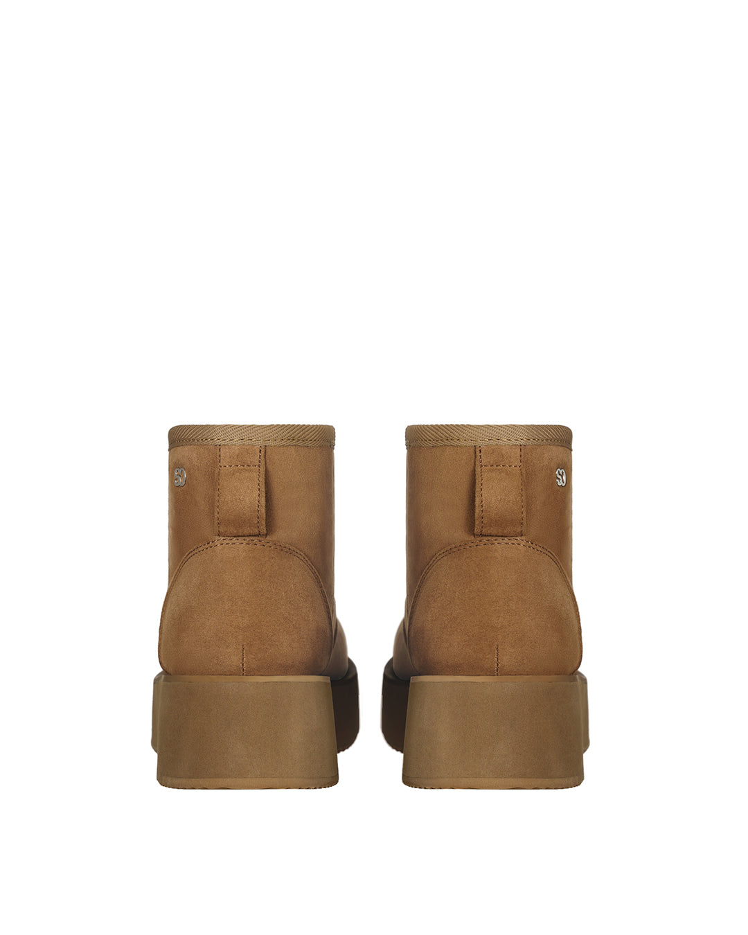 Hatched Winter Short Boots / Camel