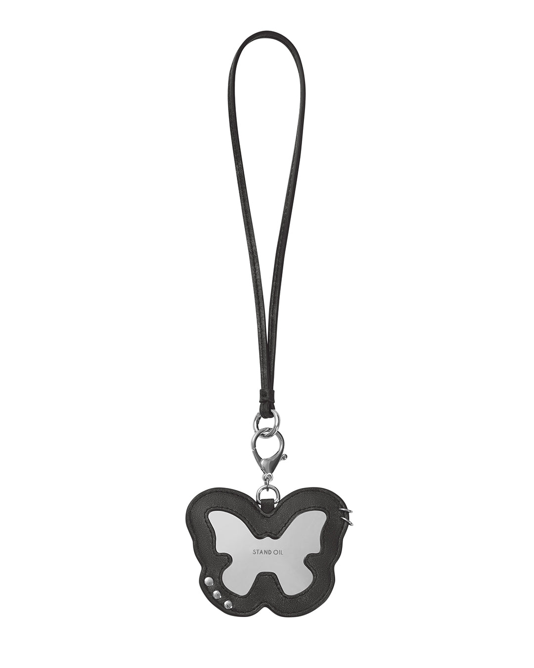 Fleeting Mirror Keyring / Black