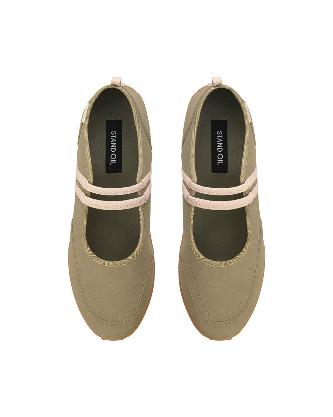 Strap Mary Jane Sneakers / Khaki Combi