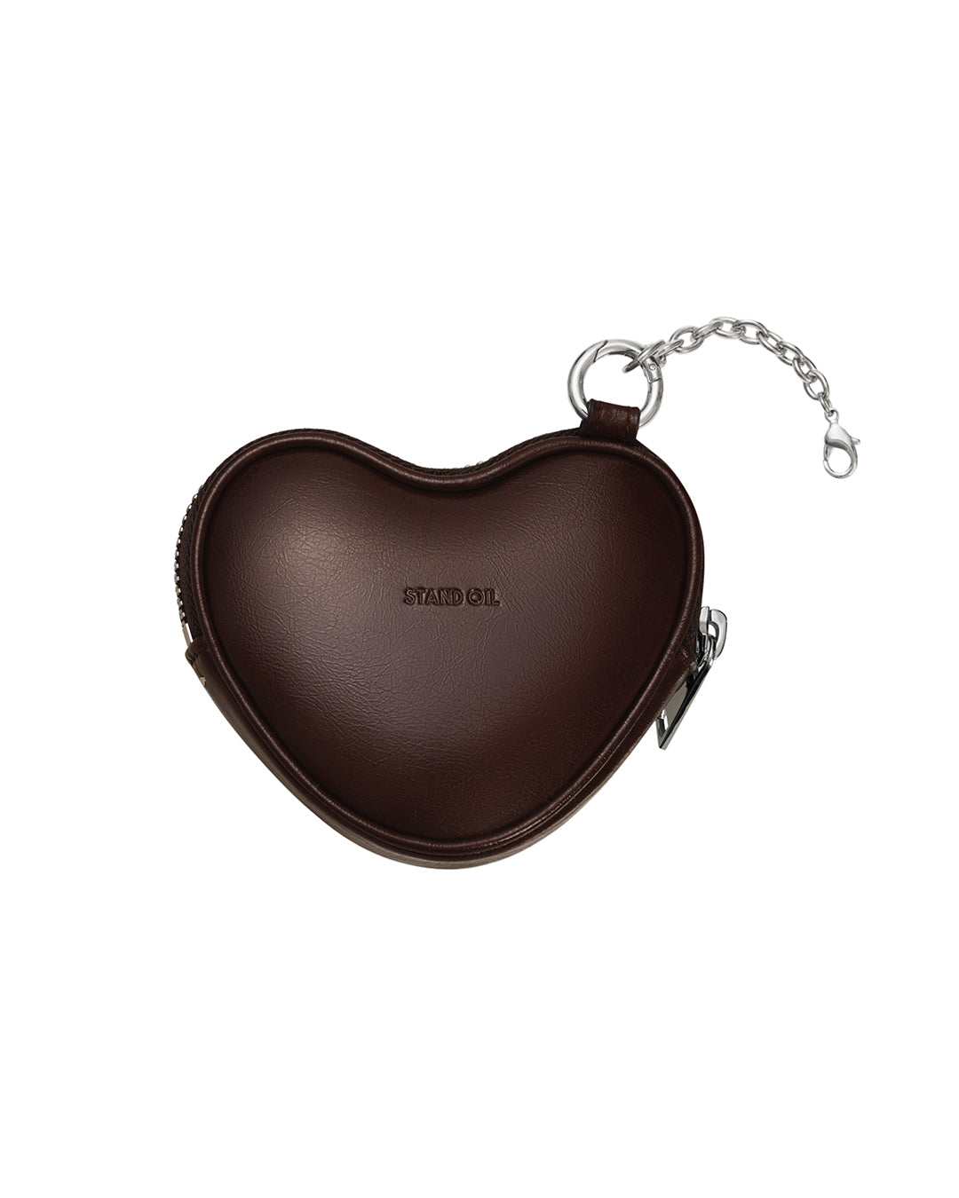 Heart Pods Keyring / Marron
